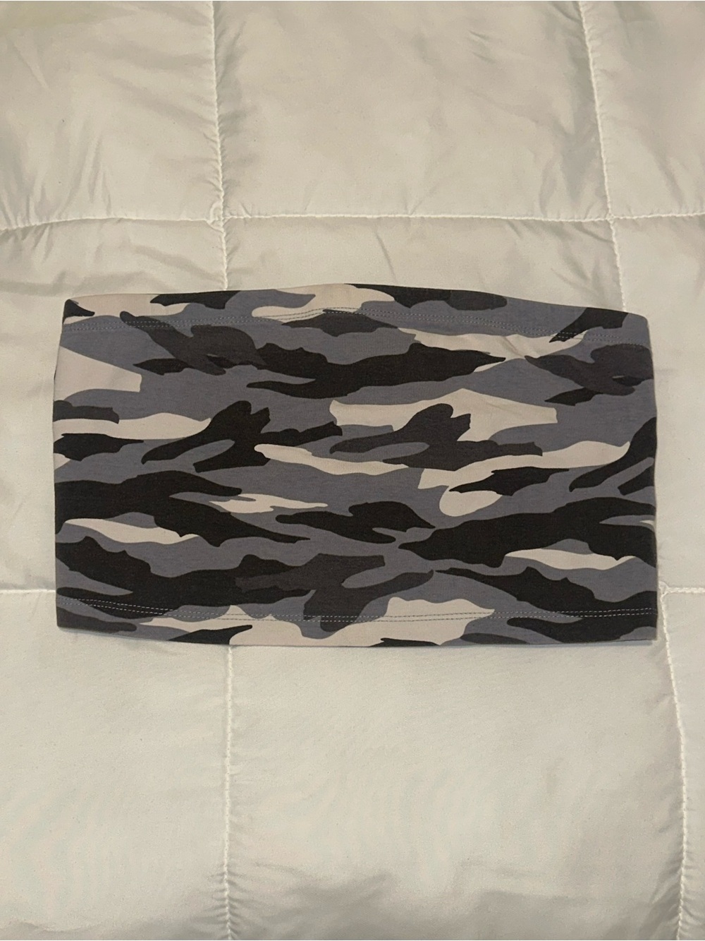 Grey Camo Tube Top